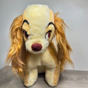 Vintage 1970s Walt Disney Characters California Stuffed Toys 17” Lady Hard Plush